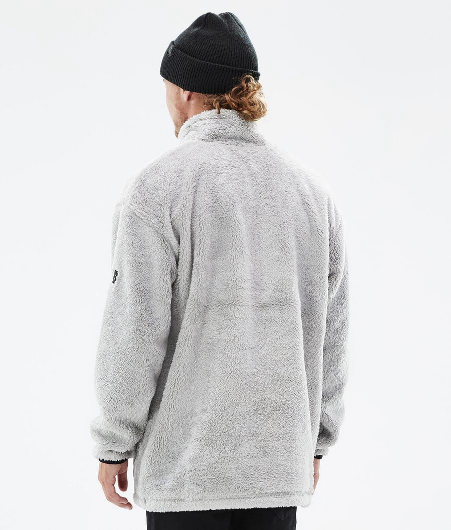 Men's Dope Pile Fleece Sweater Light Grey  USA |  UABNR-9563