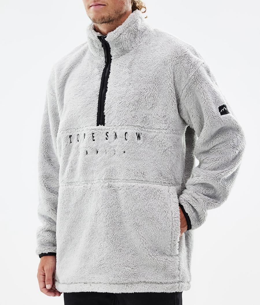 Men's Dope Pile Fleece Sweater Light Grey  USA |  UABNR-9563