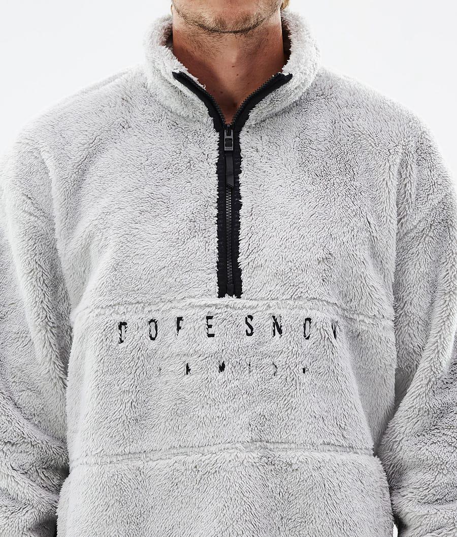 Men's Dope Pile Fleece Sweater Light Grey  USA |  UABNR-9563