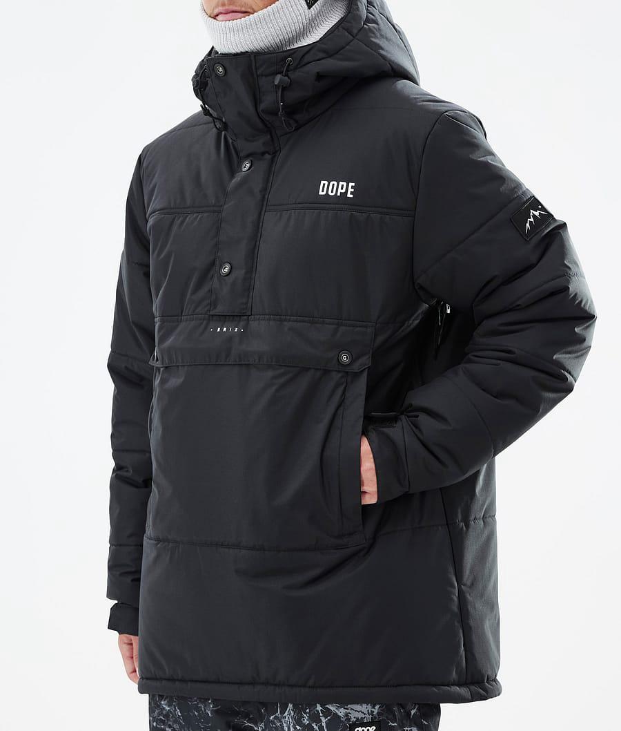 Men's Dope Puffer Snowboard Jacket Black  USA |  WNPKE-5216