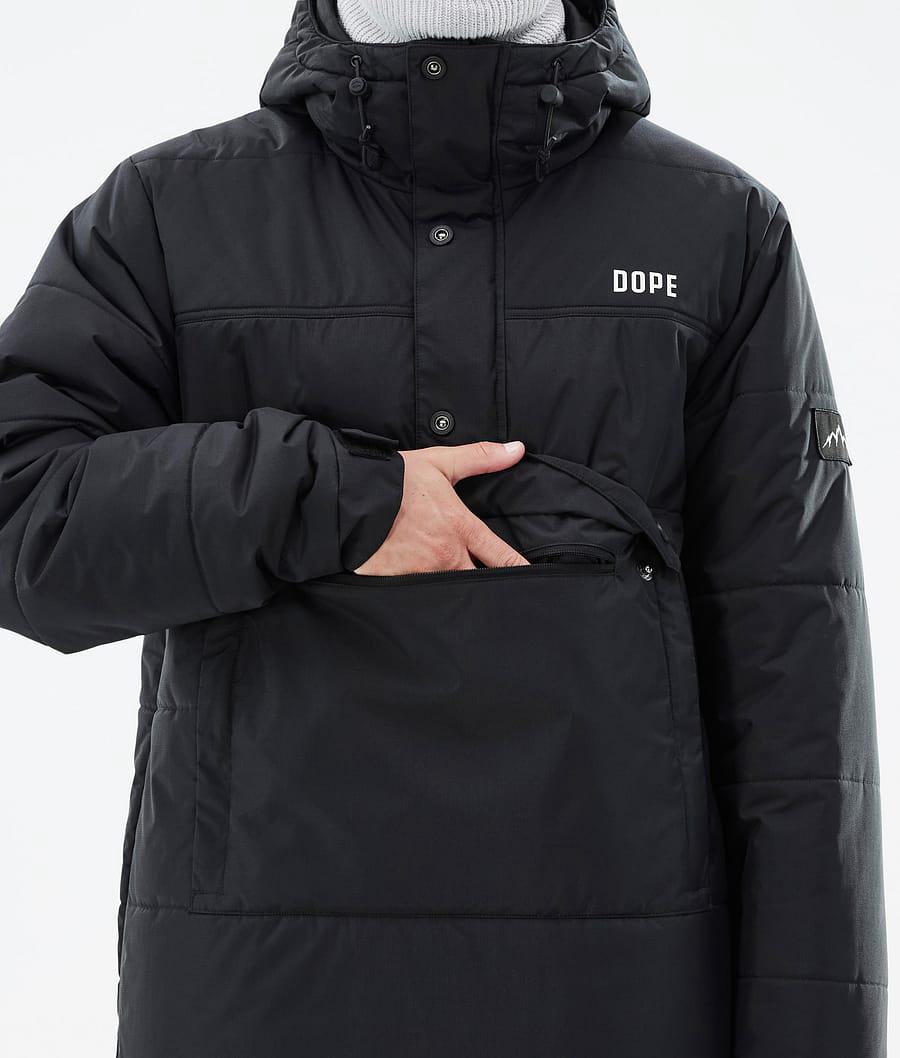 Men's Dope Puffer Snowboard Jacket Black  USA |  WNPKE-5216