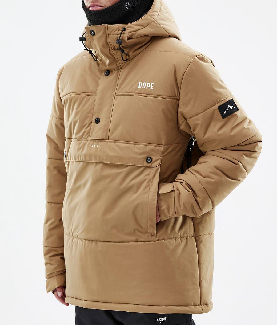 Men's Dope Puffer Snowboard Jacket Gold  USA |  UHJGX-4650