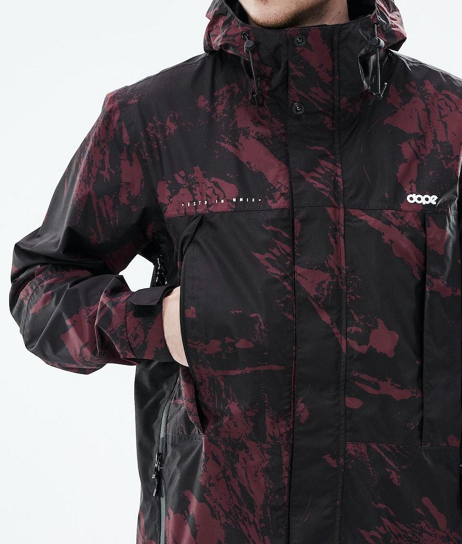 Men's Dope Ranger Light Outdoor Jacket Paint Burgundy  USA |  WVRUI-5739