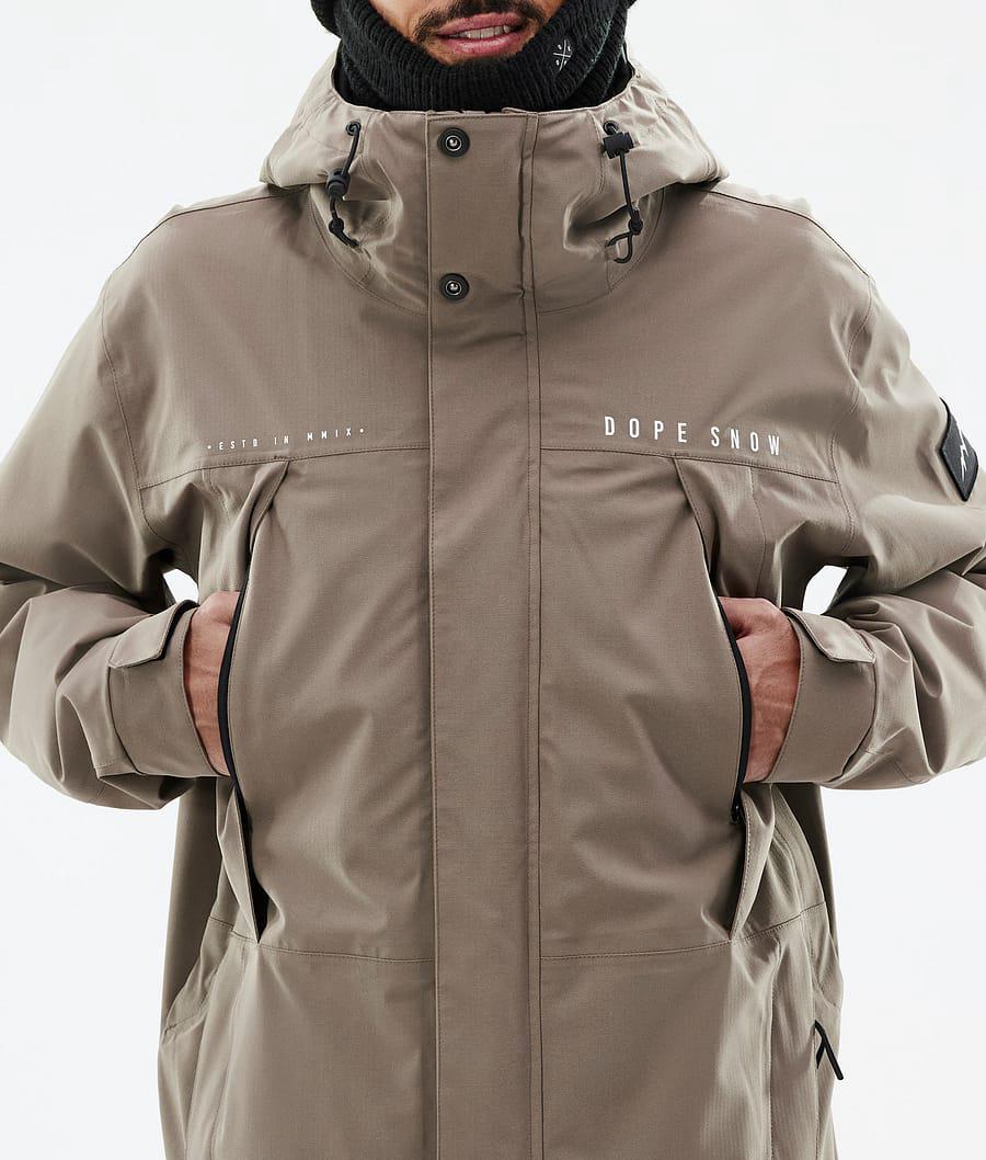 Men's Dope Ranger Ski Jacket Walnut Khaki  USA |  RKVXI-1804