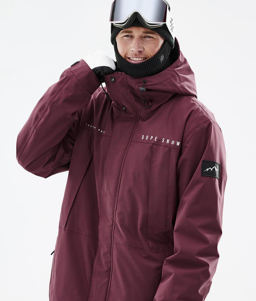 Men's Dope Ranger Snowboard Jacket Burgundy  USA |  JUAOW-6903