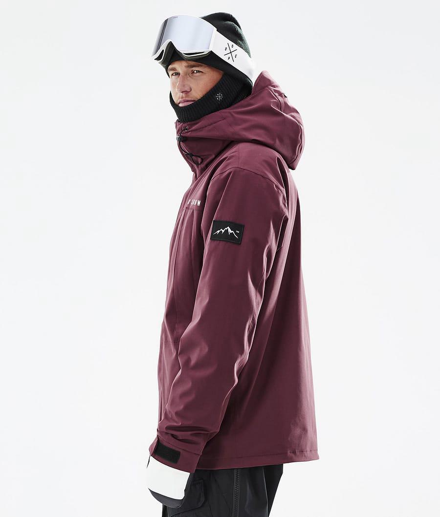 Men's Dope Ranger Snowboard Jacket Burgundy  USA |  JUAOW-6903