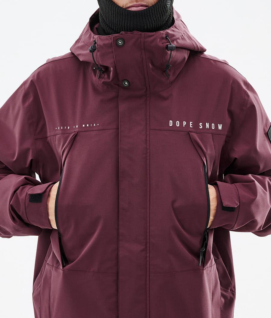 Men's Dope Ranger Snowboard Jacket Burgundy  USA |  JUAOW-6903