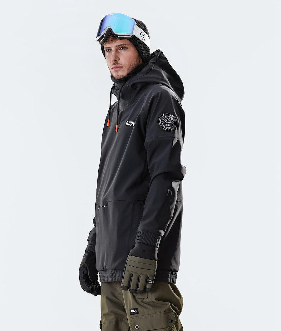 Men's Dope Rogue Snowboard Jacket Black  USA |  XEKBV-6573