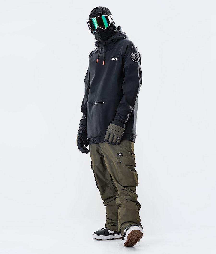 Men's Dope Rogue Snowboard Jacket Black  USA |  XEKBV-6573