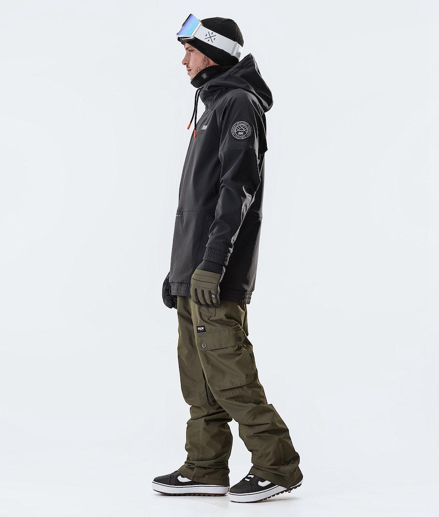 Men's Dope Rogue Snowboard Jacket Black  USA |  XEKBV-6573