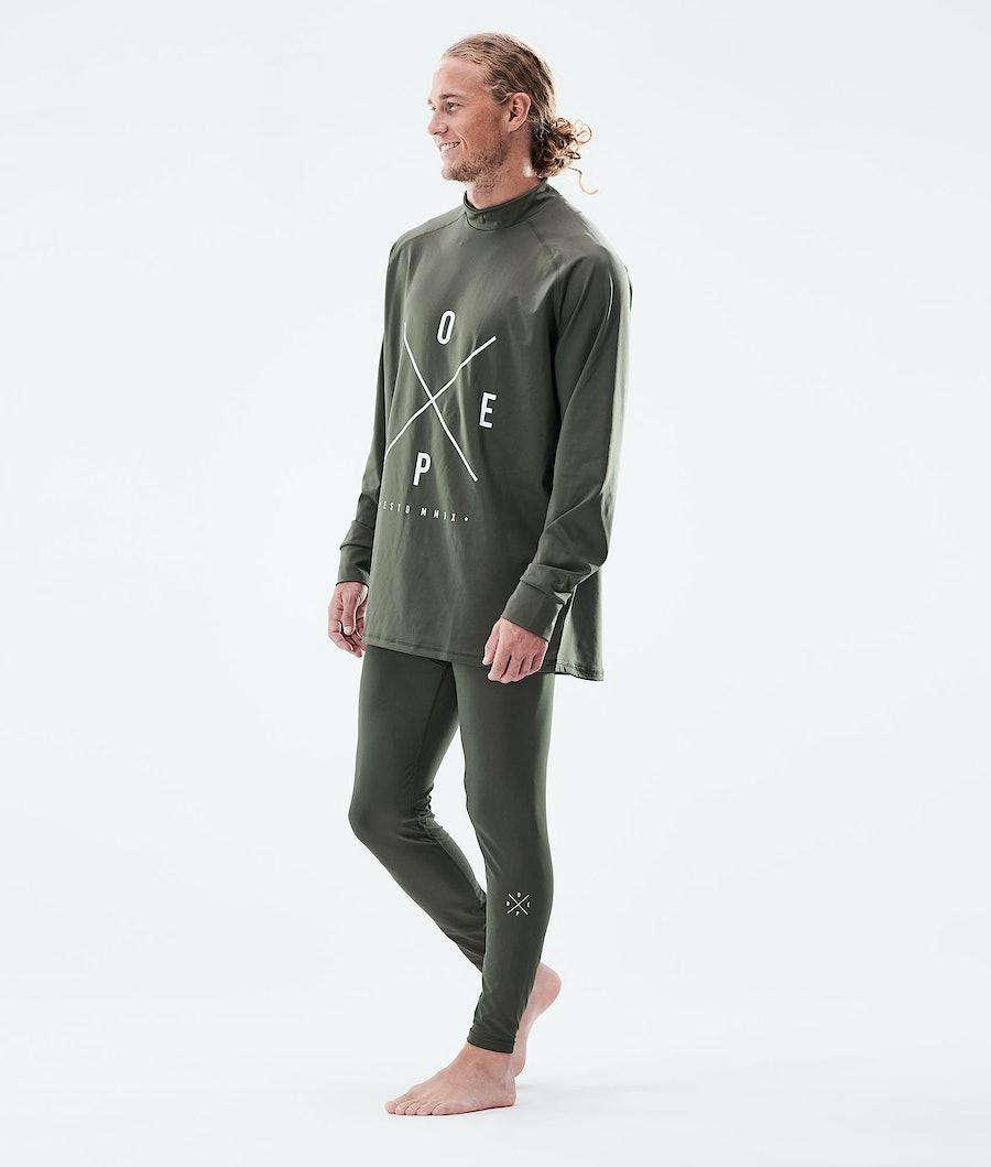 Men's Dope Snuggle 2X-Up Base Layer Pant Olive Green  USA |  KBVGF-8632