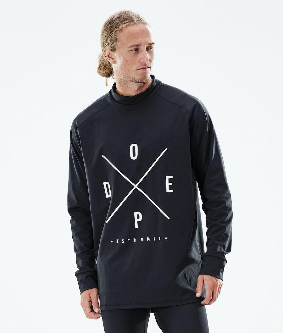 Men\'s Dope Snuggle 2X-Up Base Layer Top Black  USA |  JQPXE-7809