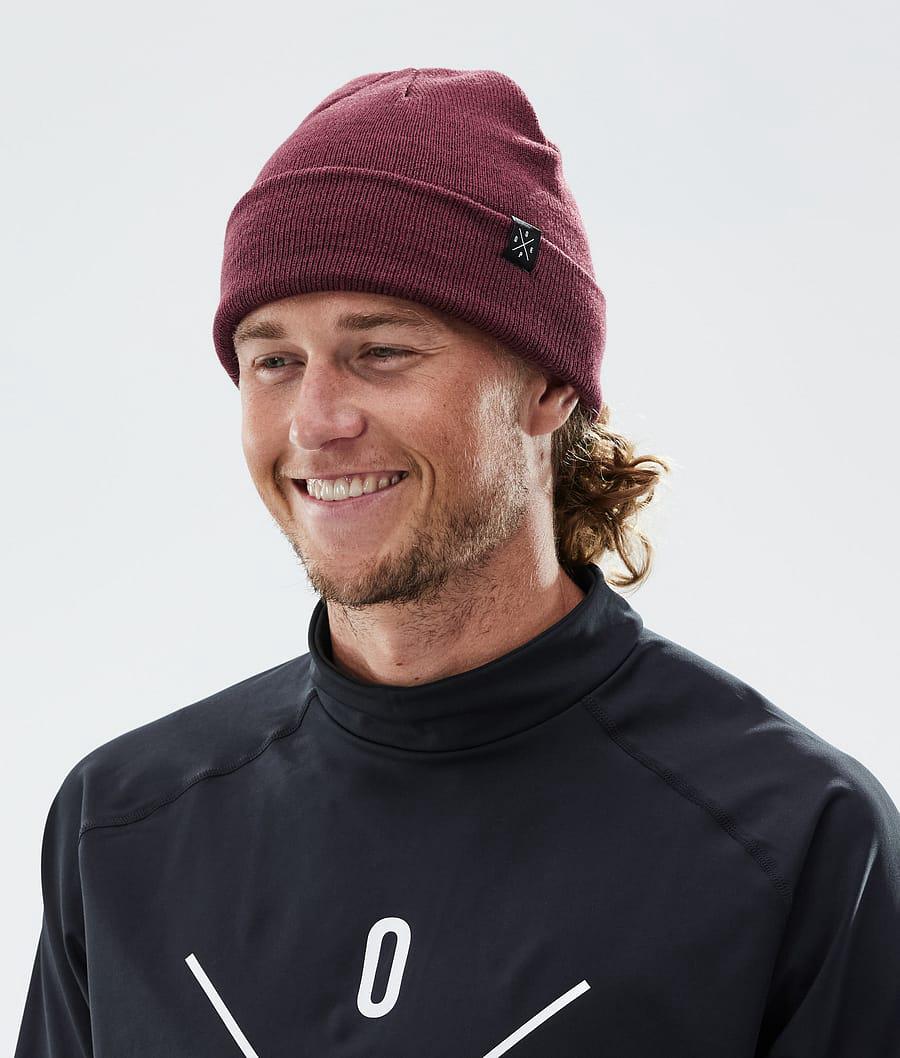 Men's Dope Solitude Beanie Burgundy  USA |  AJQEM-5732