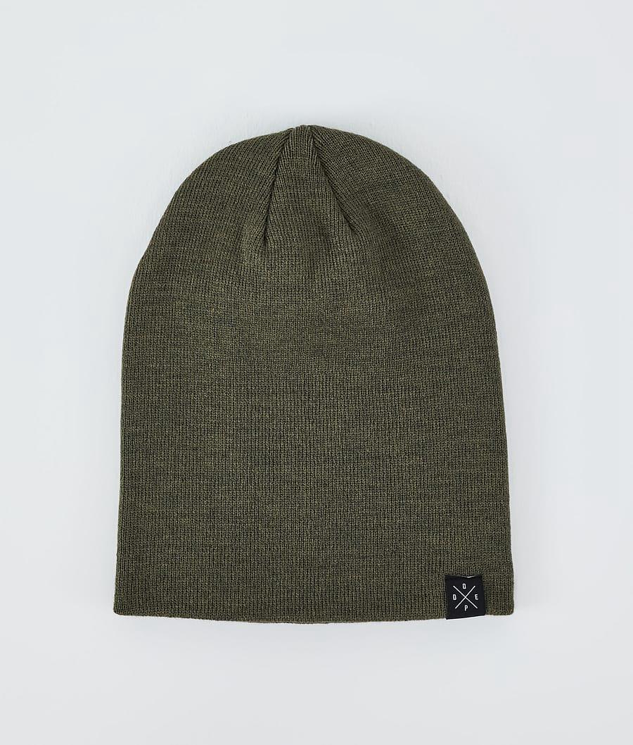 Men's Dope Solitude Beanie Olive Green  USA |  QBXVL-7182