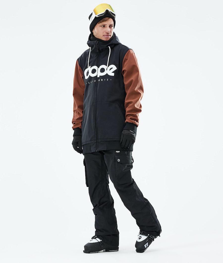 Men's Dope Standard DO Ski Jacket Black/Adobe  USA |  OEZGQ-6970