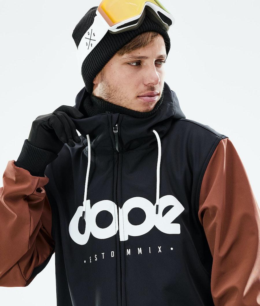 Men's Dope Standard DO Ski Jacket Black/Adobe  USA |  OEZGQ-6970