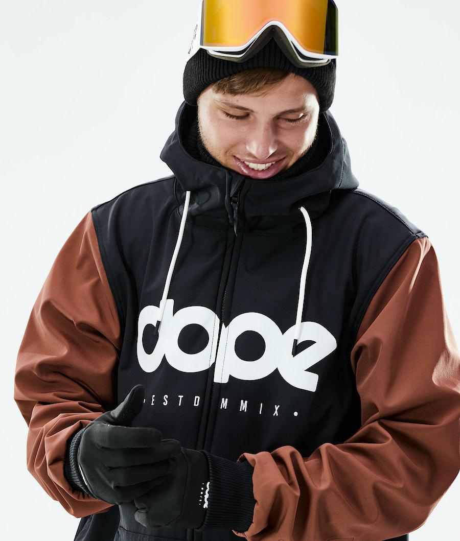 Men's Dope Standard DO Ski Jacket Black/Adobe  USA |  OEZGQ-6970