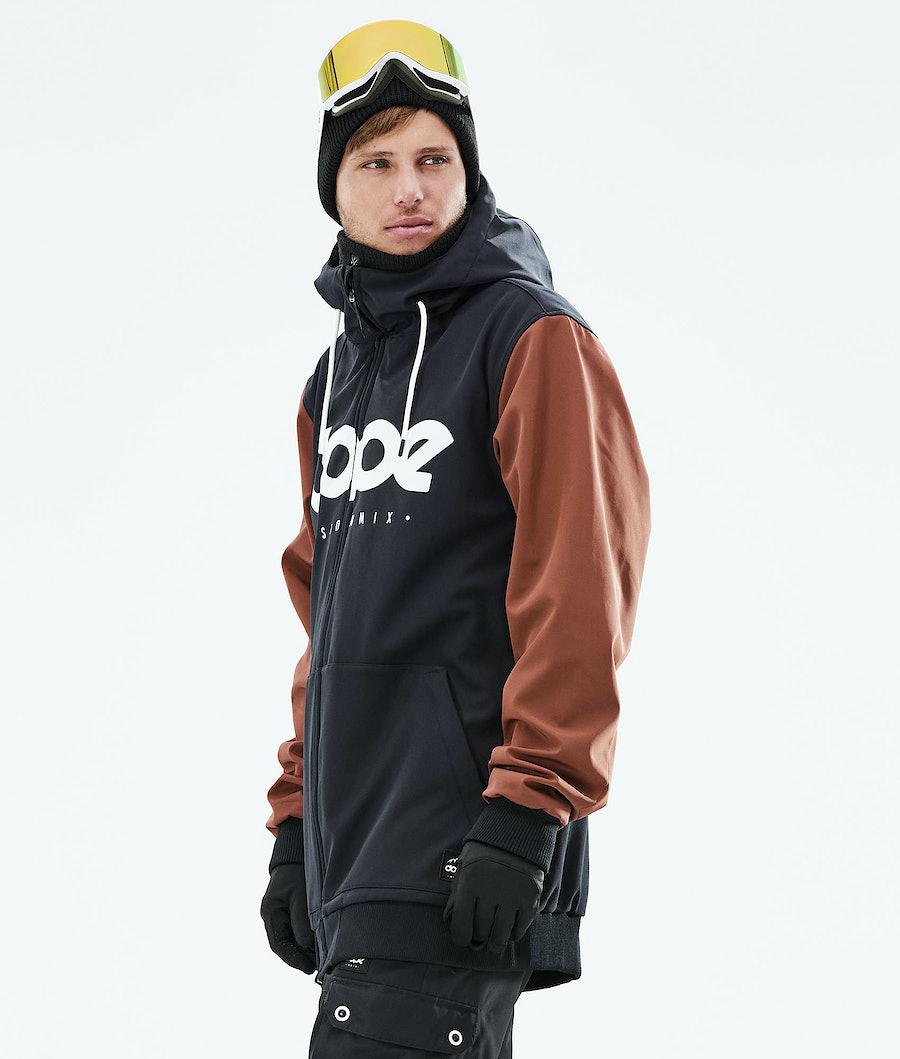 Men's Dope Standard DO Ski Jacket Black/Adobe  USA |  OEZGQ-6970