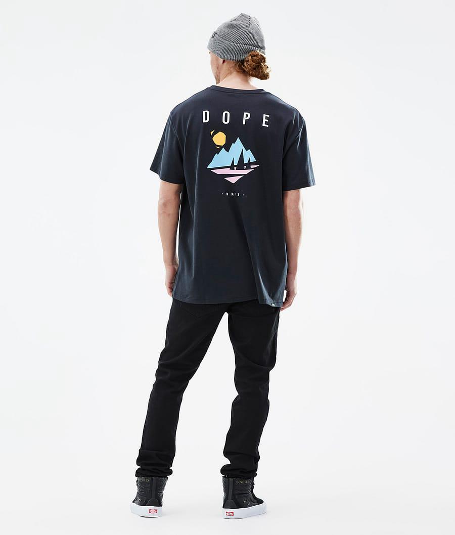 Men's Dope Standard Pine T-shirt Black  USA |  RQCYS-1498