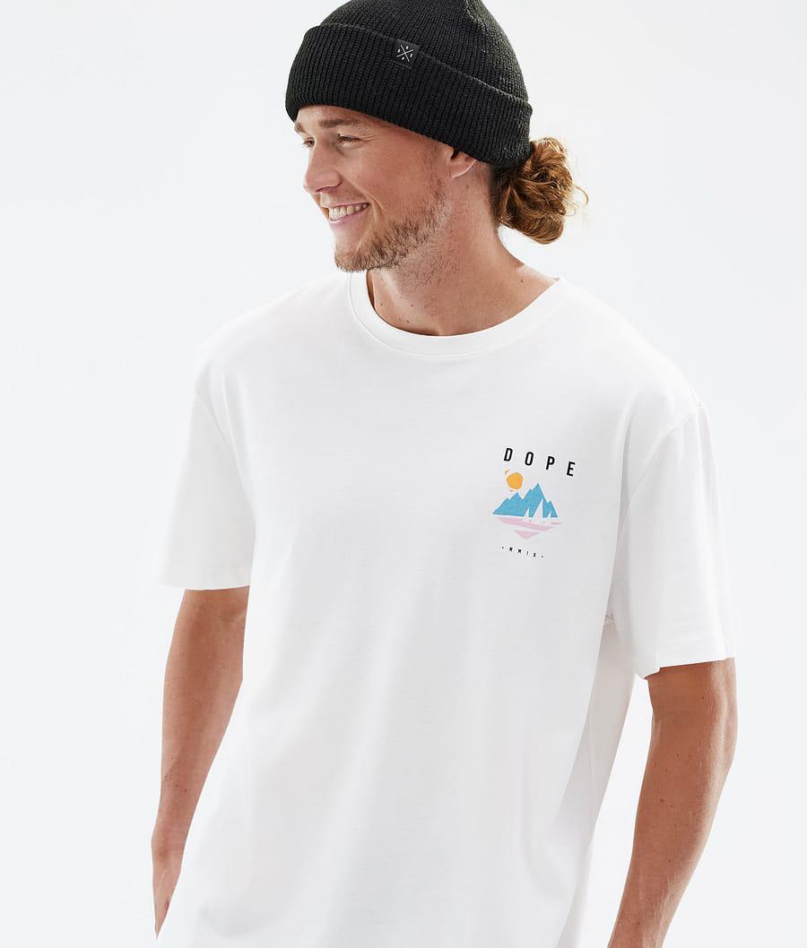 Men's Dope Standard Pine T-shirt White  USA |  HMGNO-5163