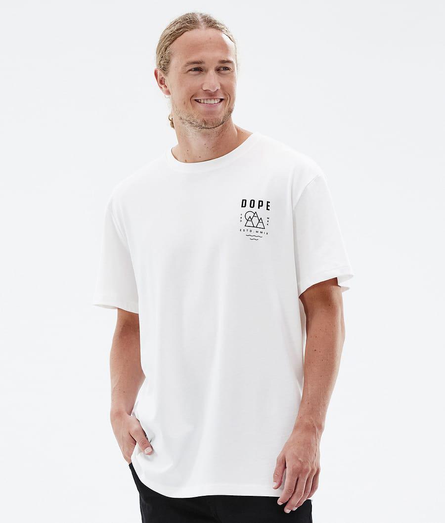 Men's Dope Standard Summit T-shirt White  USA |  BQZTK-3214