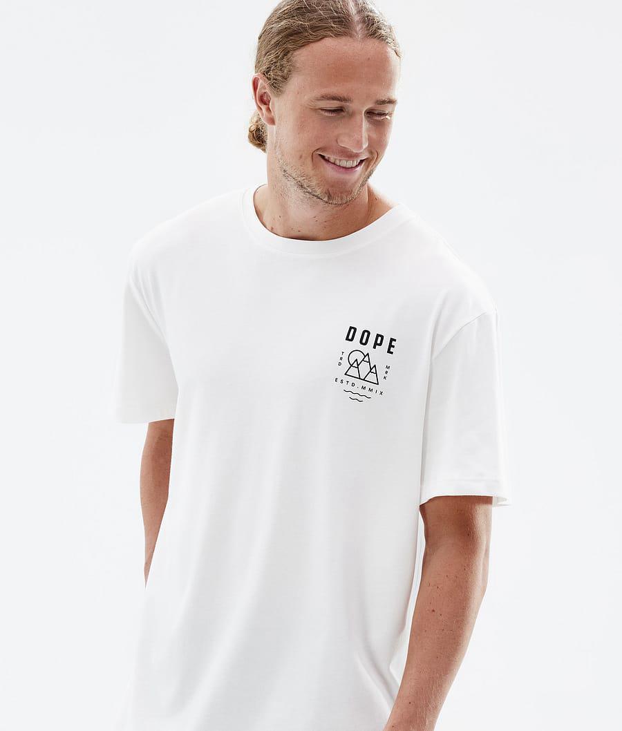 Men's Dope Standard Summit T-shirt White  USA |  BQZTK-3214