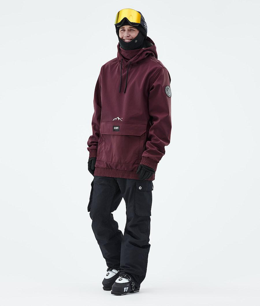 Men's Dope Wylie Patch Ski Jacket Burgundy  USA |  ZROXD-9438