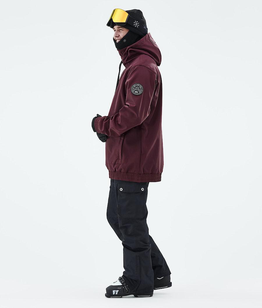 Men's Dope Wylie Patch Ski Jacket Burgundy  USA |  ZROXD-9438