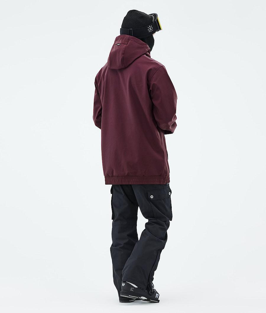 Men's Dope Wylie Patch Ski Jacket Burgundy  USA |  ZROXD-9438