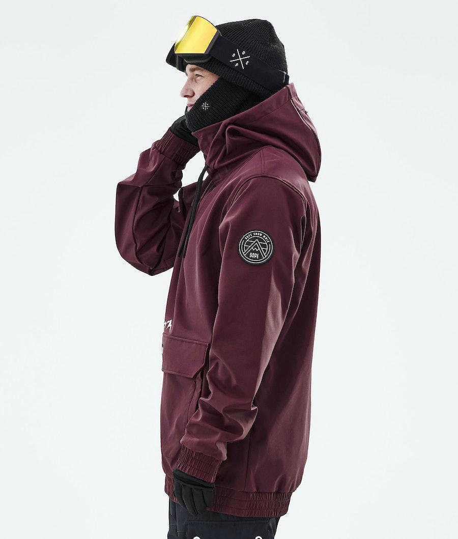 Men's Dope Wylie Patch Ski Jacket Burgundy  USA |  ZROXD-9438