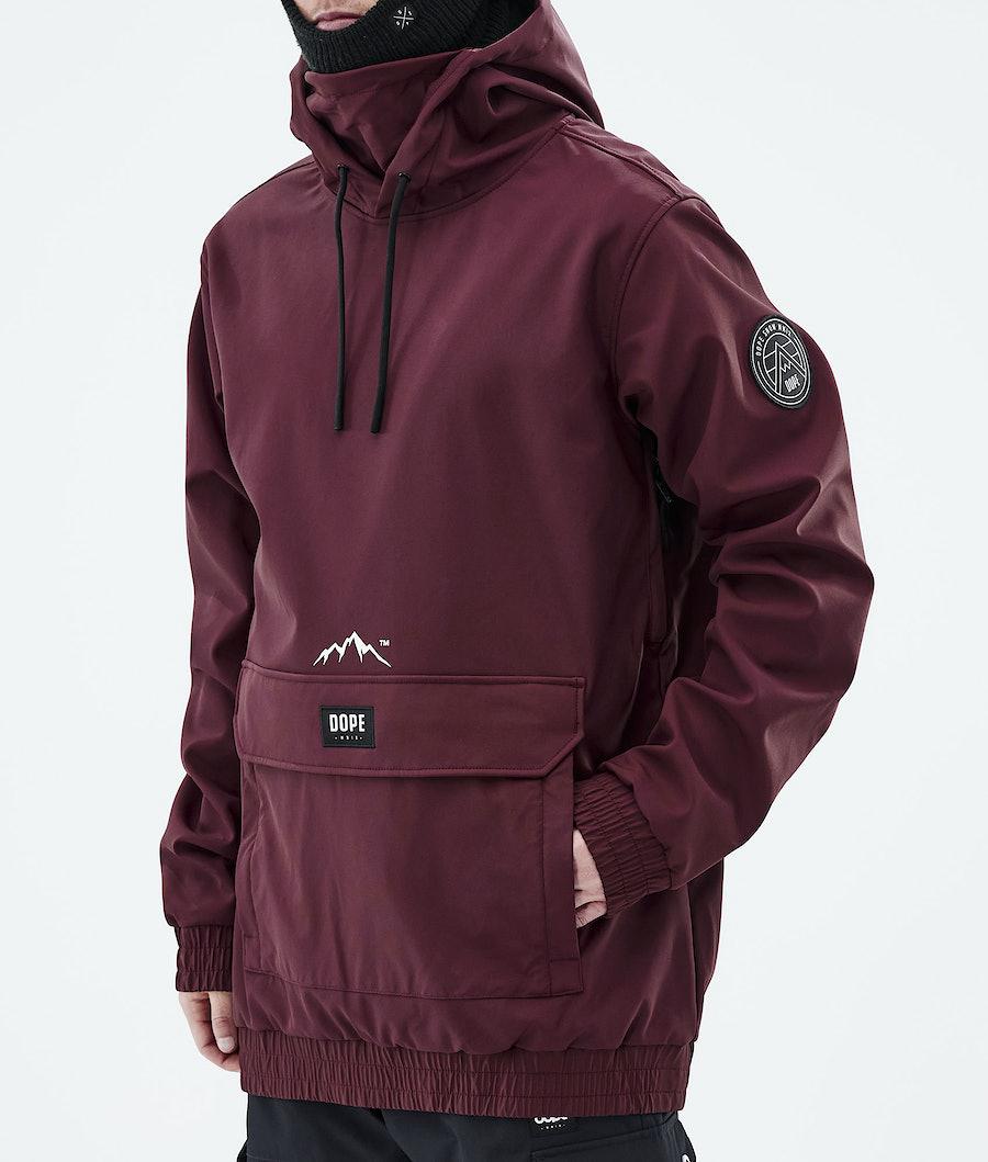 Men's Dope Wylie Patch Ski Jacket Burgundy  USA |  ZROXD-9438