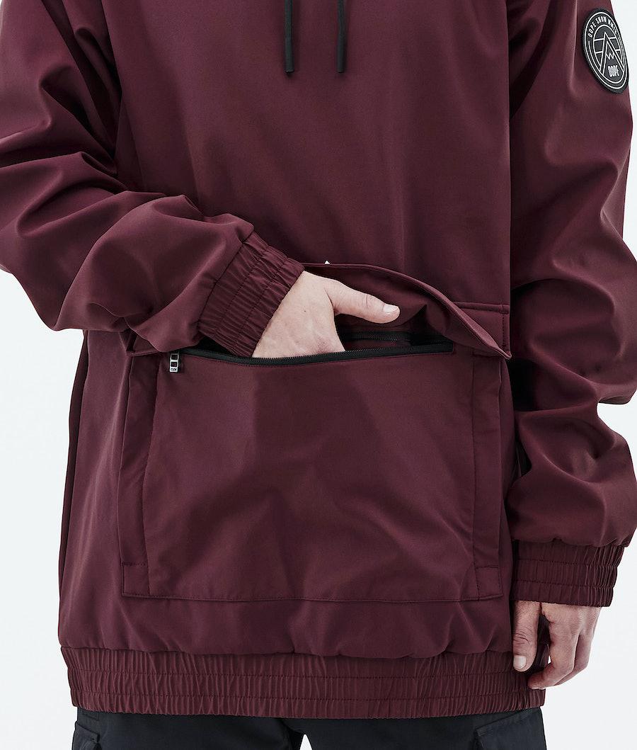 Men's Dope Wylie Patch Ski Jacket Burgundy  USA |  ZROXD-9438