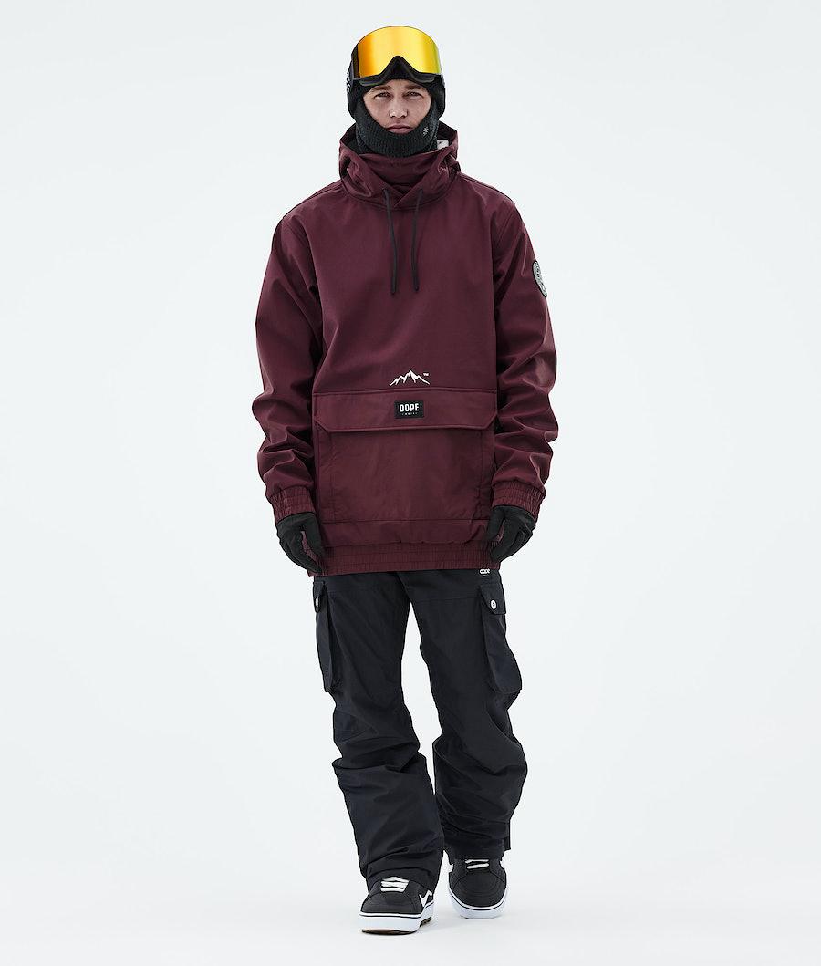 Men's Dope Wylie Snowboard Jacket Patch Burgundy  USA |  CZSER-0958