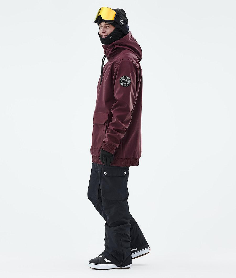 Men's Dope Wylie Snowboard Jacket Patch Burgundy  USA |  CZSER-0958