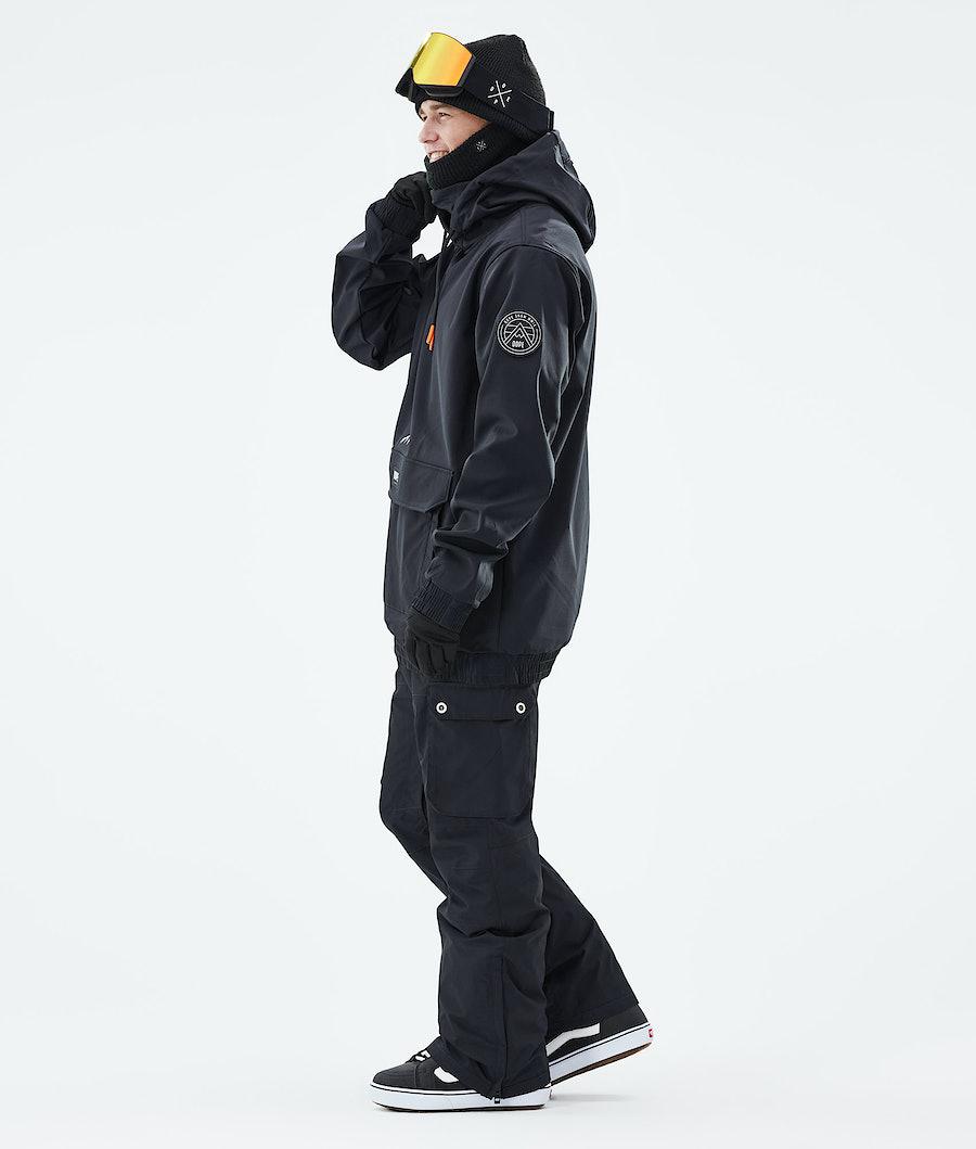 Men's Dope Wylie Snowboard Jacket Patch Black  USA |  GHBML-3742