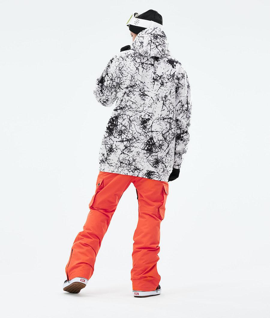 Men's Dope Wylie Snowboard Jacket Patch Rock White/Black  USA |  NOLWF-2614