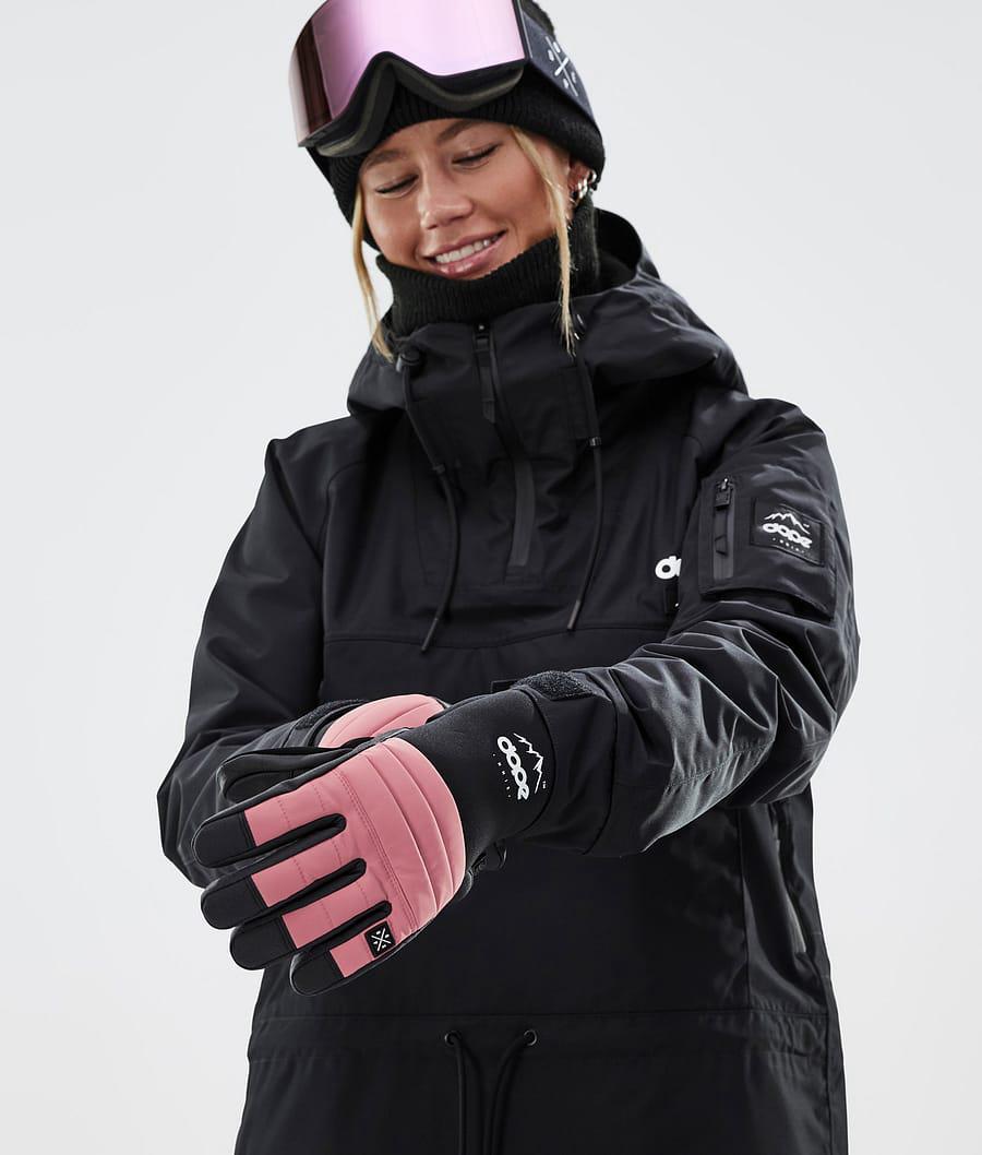 Women's Dope Ace Ski Gloves Pink  USA |  SUGZA-0941