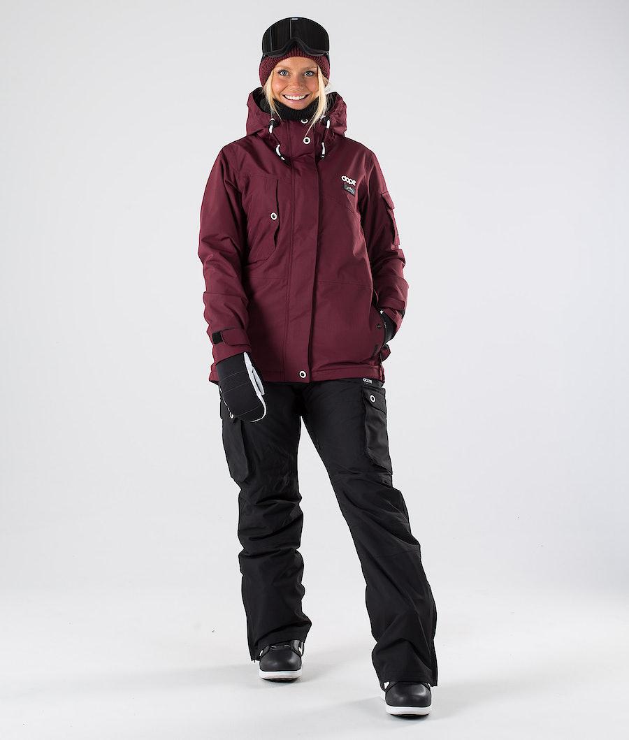 Women's Dope Adept W 2019 Snowboard Jacket Burgundy  USA |  ZNRWA-7152