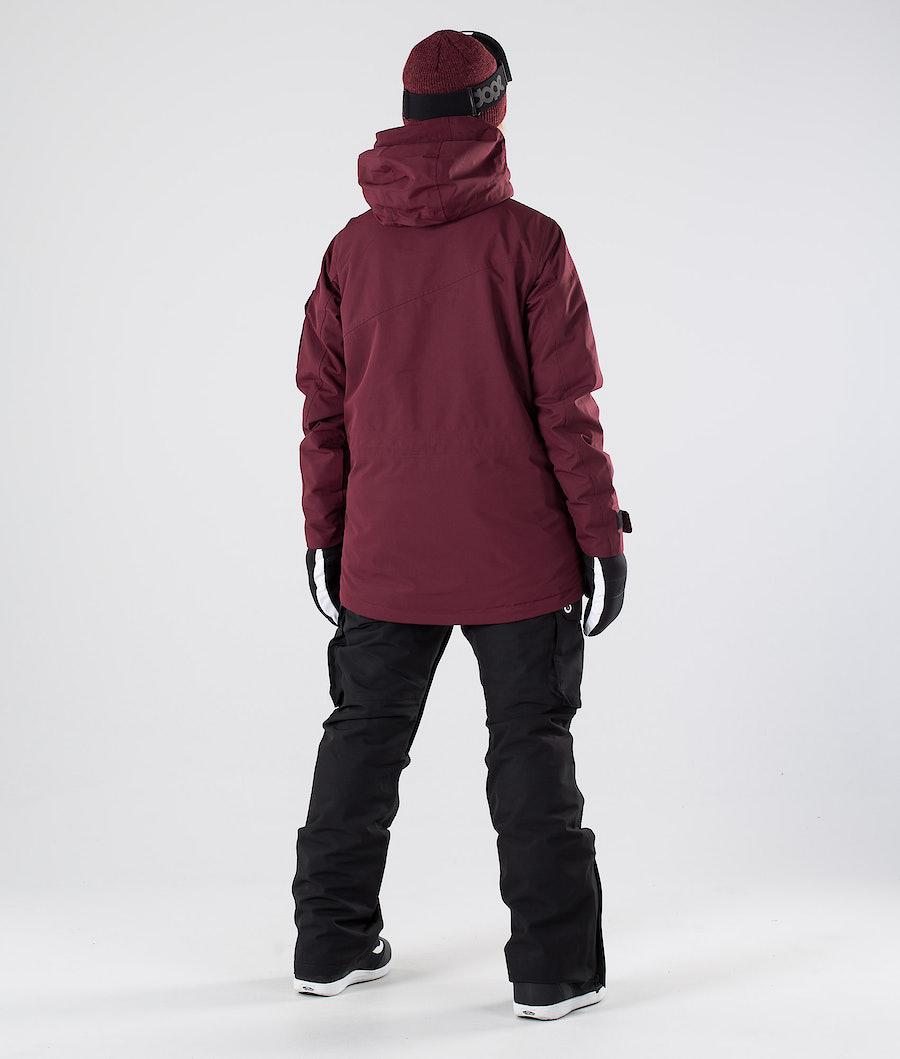 Women's Dope Adept W 2019 Snowboard Jacket Burgundy  USA |  ZNRWA-7152