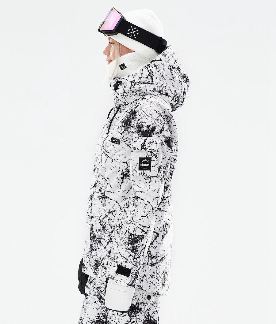 Women's Dope Adept W 2021 Ski Jacket Rock White/Black  USA |  JPWUG-3716