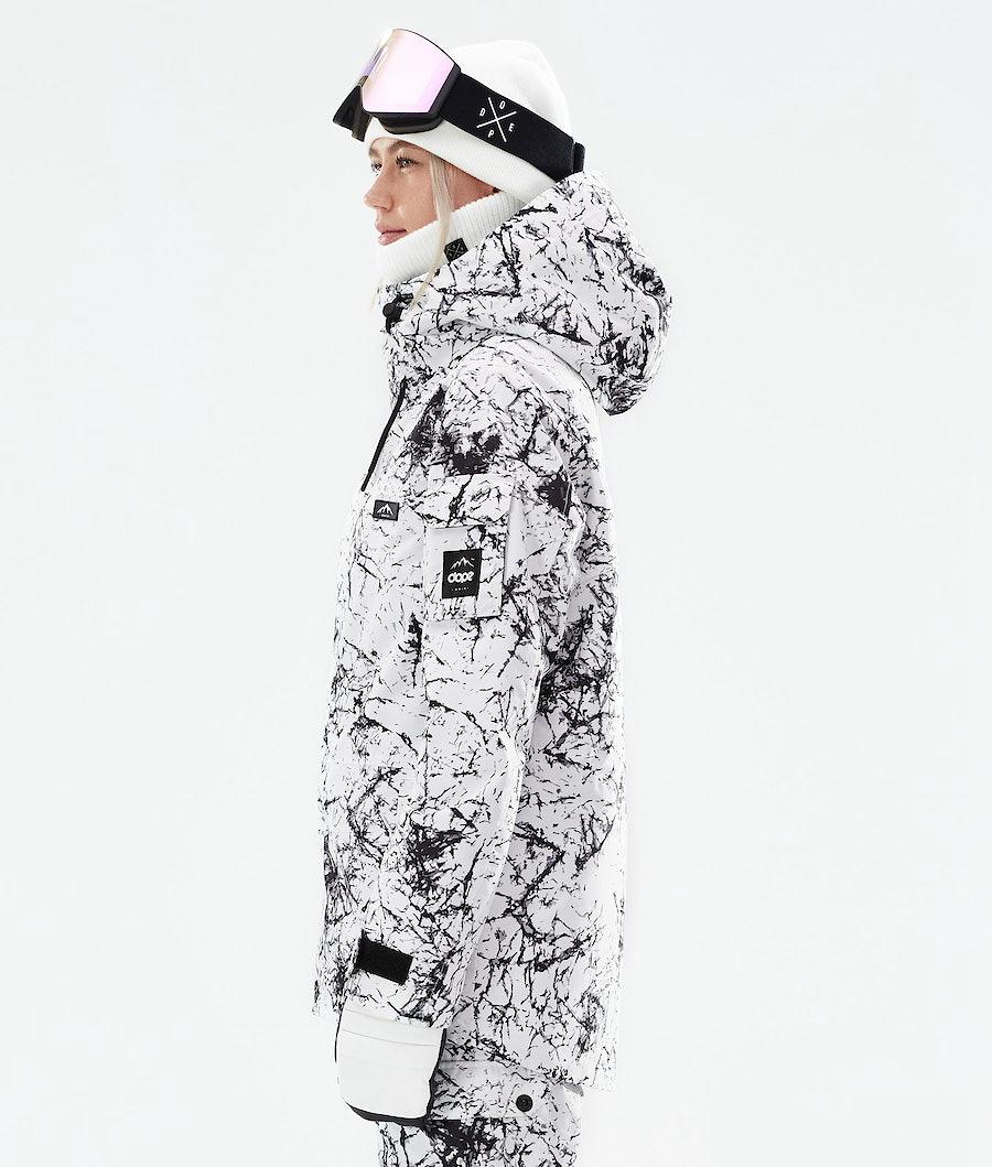 Women's Dope Adept W 2021 Snowboard Jacket Rock White/Black  USA |  RJGMO-6530