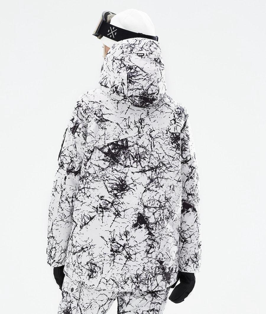 Women's Dope Adept W 2021 Snowboard Jacket Rock White/Black  USA |  RJGMO-6530