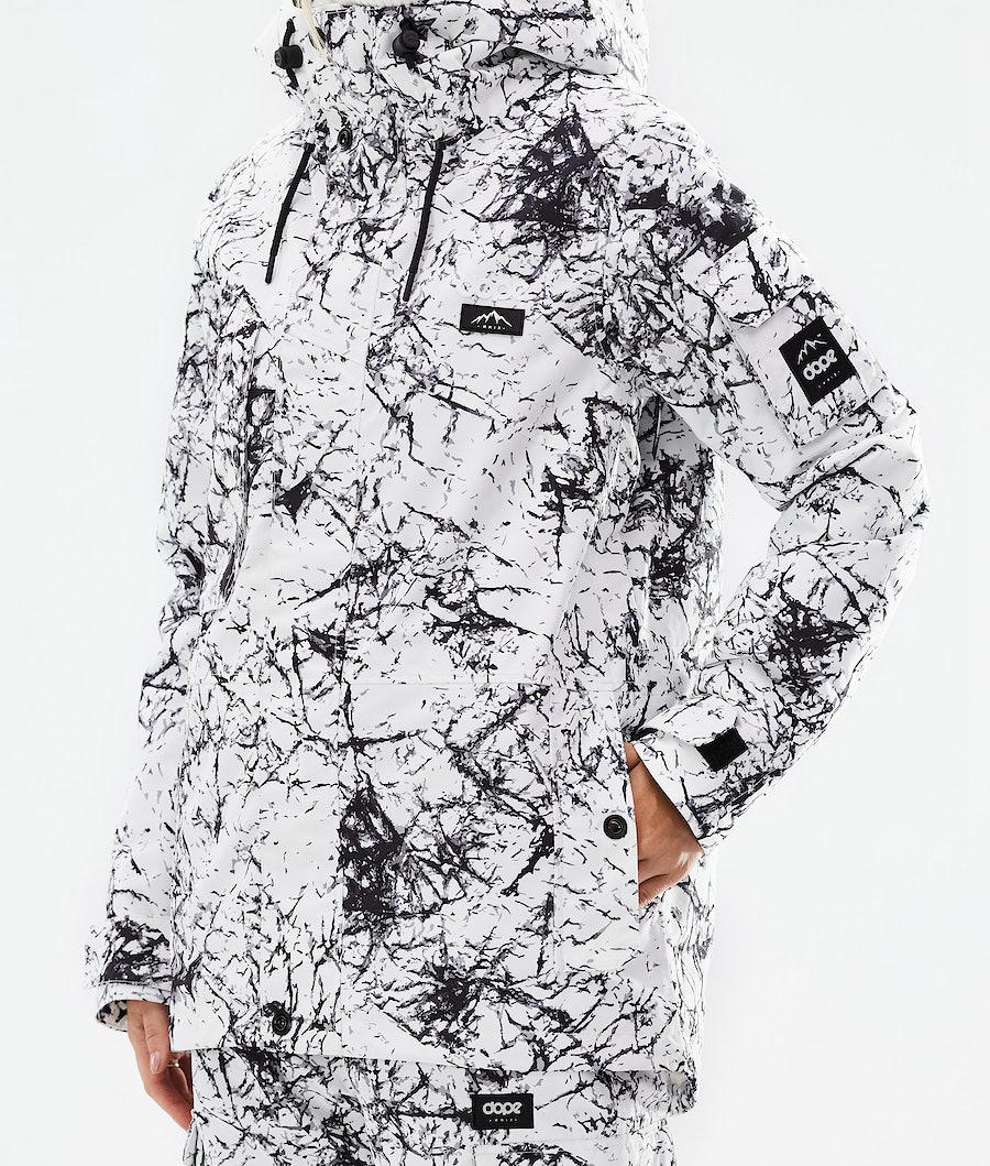 Women's Dope Adept W 2021 Snowboard Jacket Rock White/Black  USA |  RJGMO-6530