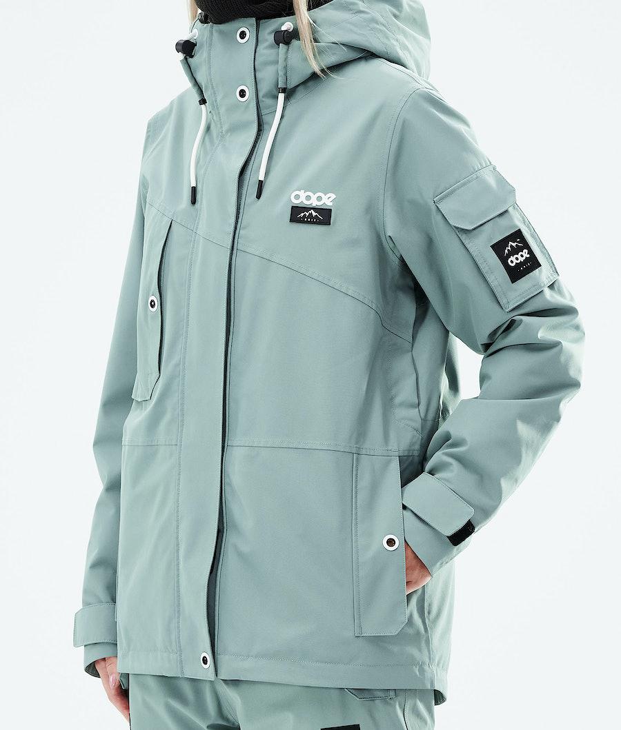 Women's Dope Adept W 2021 Snowboard Jacket Faded Green  USA |  ZQXPA-7493