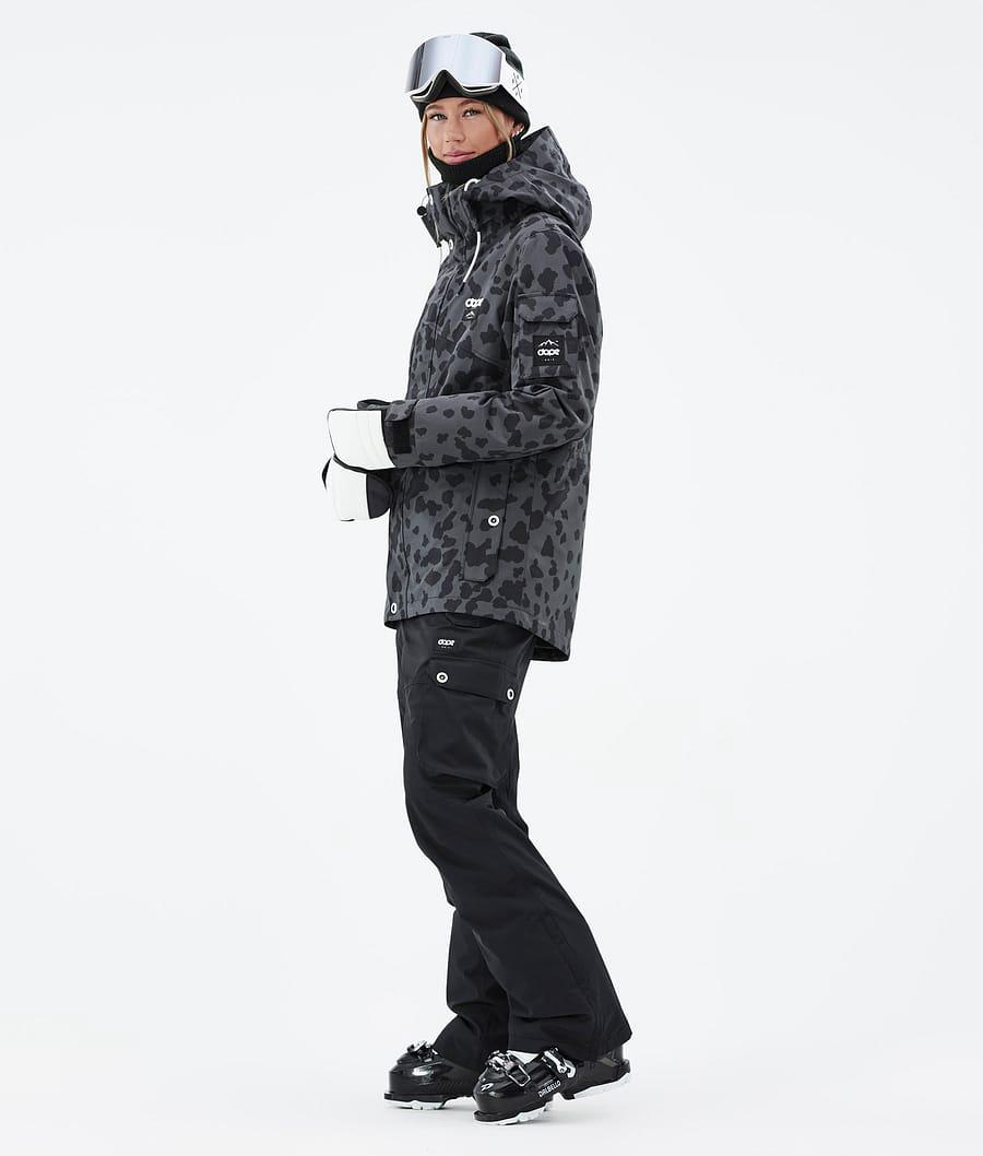 Women's Dope Adept W Ski Jacket Dots Phantom Grey  USA |  SNLAT-5083