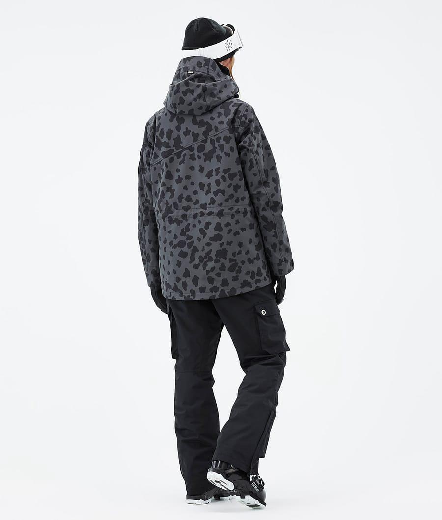 Women's Dope Adept W Ski Jacket Dots Phantom Grey  USA |  SNLAT-5083