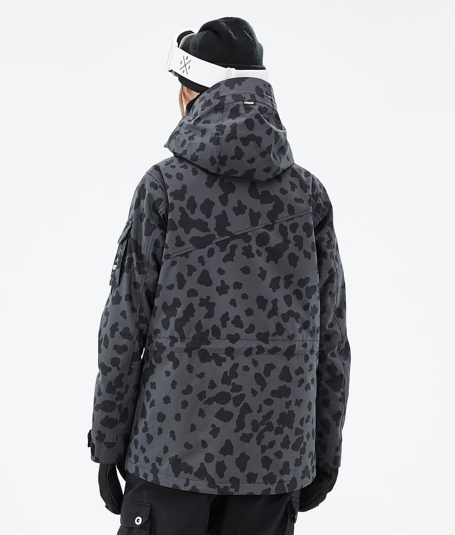 Women's Dope Adept W Ski Jacket Dots Phantom Grey  USA |  SNLAT-5083