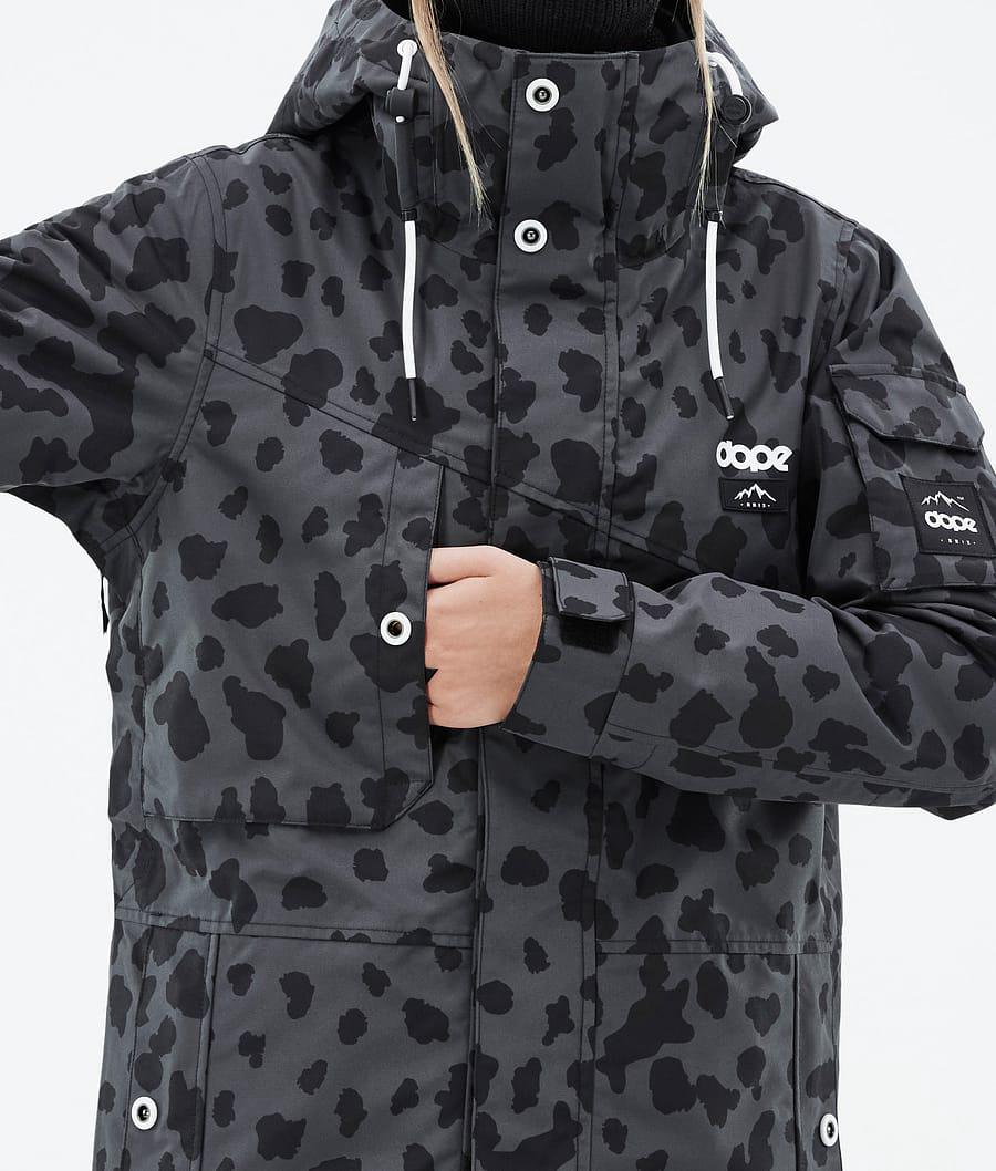 Women's Dope Adept W Ski Jacket Dots Phantom Grey  USA |  SNLAT-5083