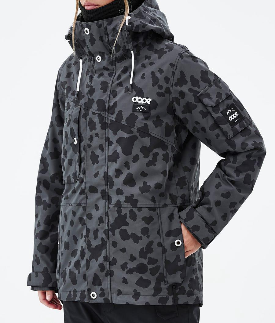 Women's Dope Adept W Ski Jacket Dots Phantom Grey  USA |  SNLAT-5083