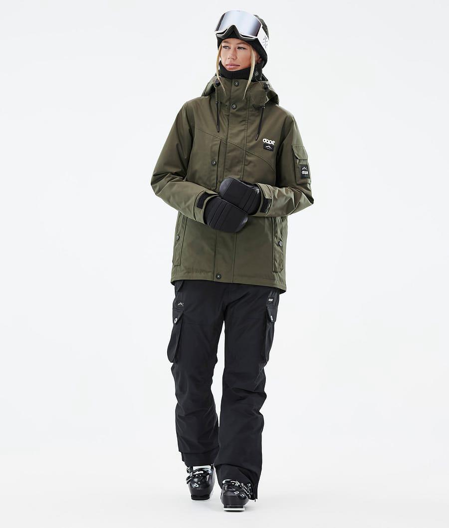 Women's Dope Adept W Ski Jacket Olive Green/Black  USA |  HMYDT-8431